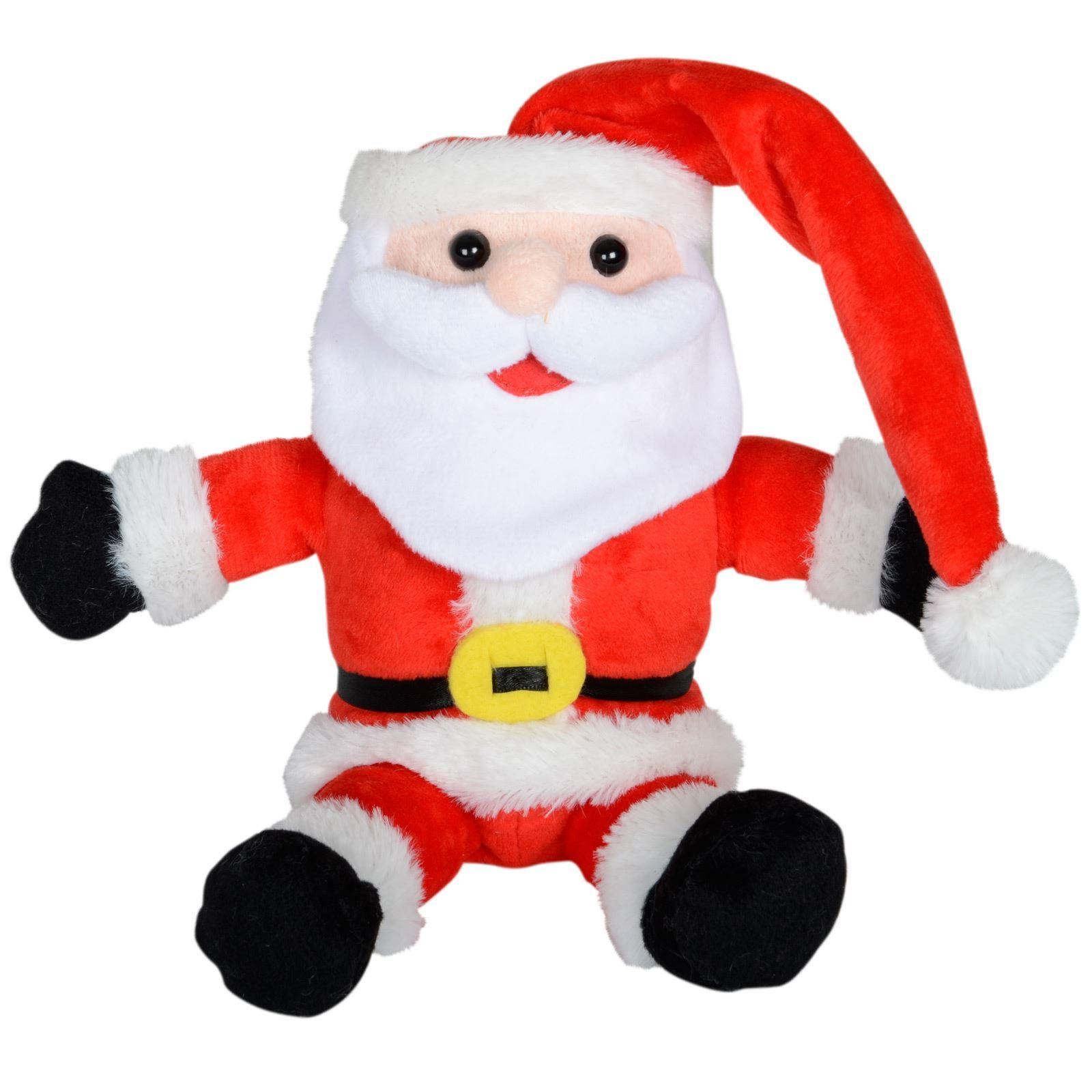Mr Crimbo 12" Laughing Santa Animated Christmas Decoration - MrCrimbo.co.uk -XS3554 - -animated chirstmas decorations